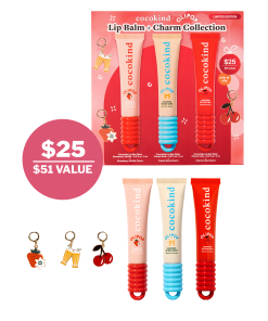 cocokind x OLIPOP lip balm + charm collection